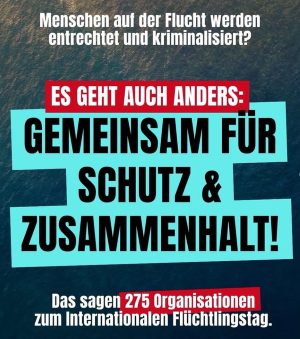 75 Jahre Genfer Flüchtlingskonvention sharepic