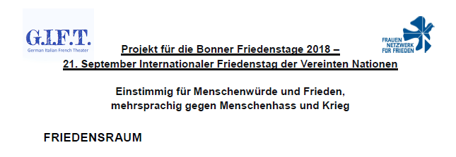 Projektbeschreibung Friedensraum 2018 FNF G.I.F.T. klein