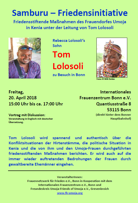 Tom Lolosoli Bonn 20.04.2018