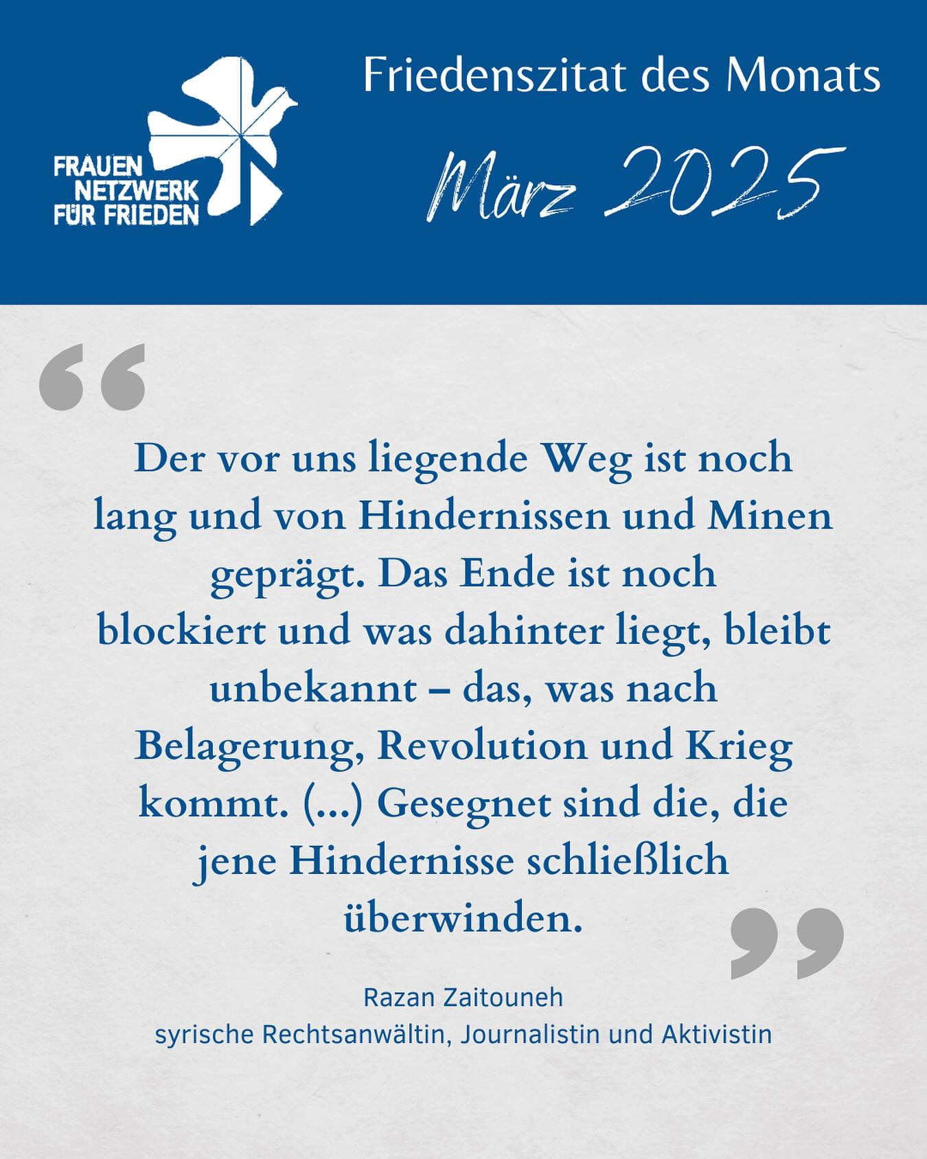 Friedenszitat Maerz 2025