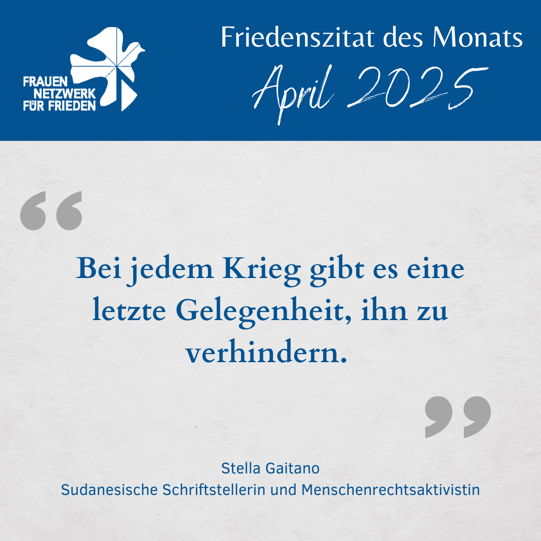 Friedenszitat April 2025