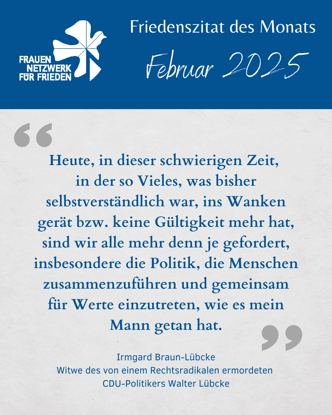 Friedenszitat Februar 2025 1080 x 1350 px