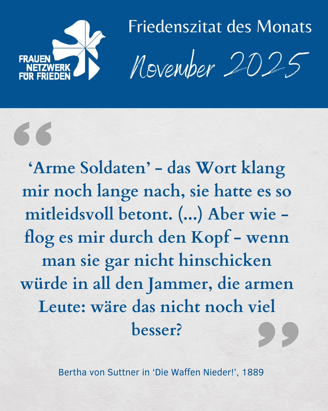 Friedenszitat November