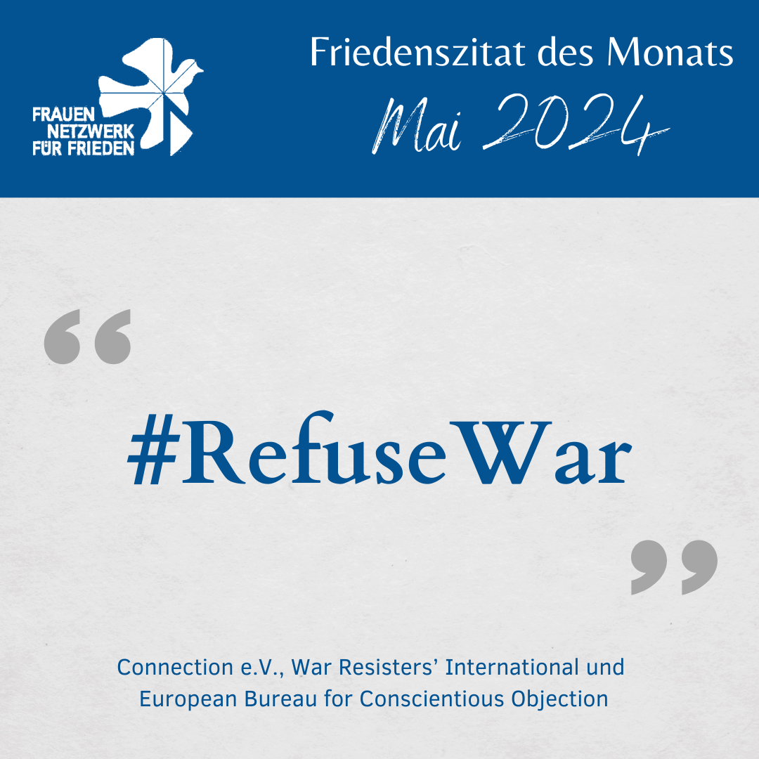 Friedenszitat des Monats Mai 2024