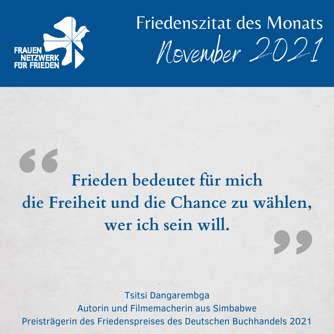 Friedenszitat des Monats November 2021