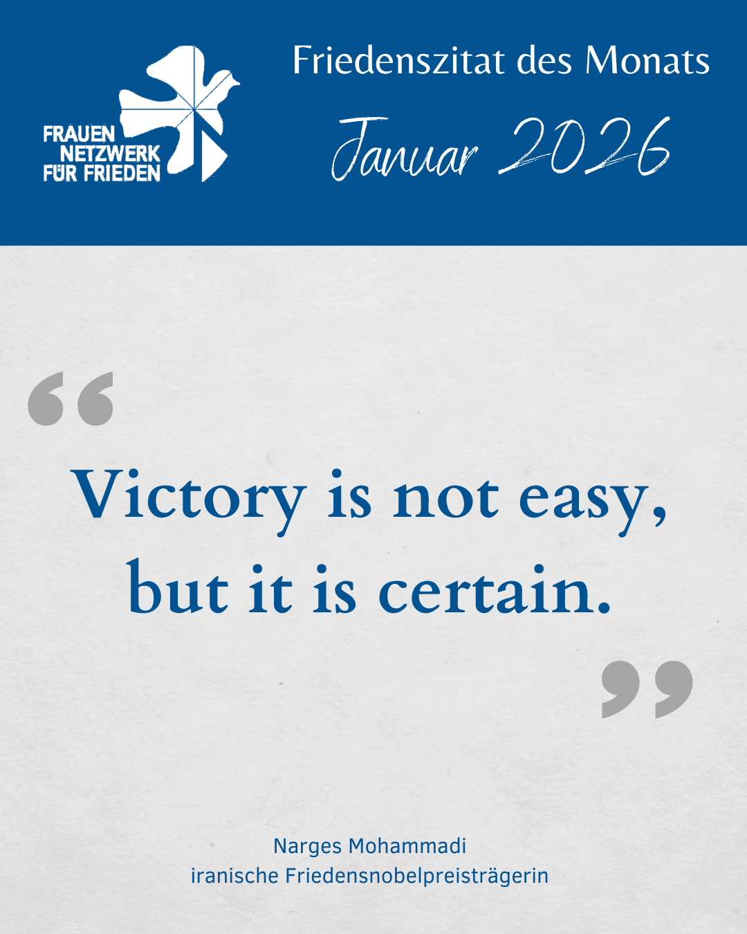 Friedenszitate ab 2025 Januar