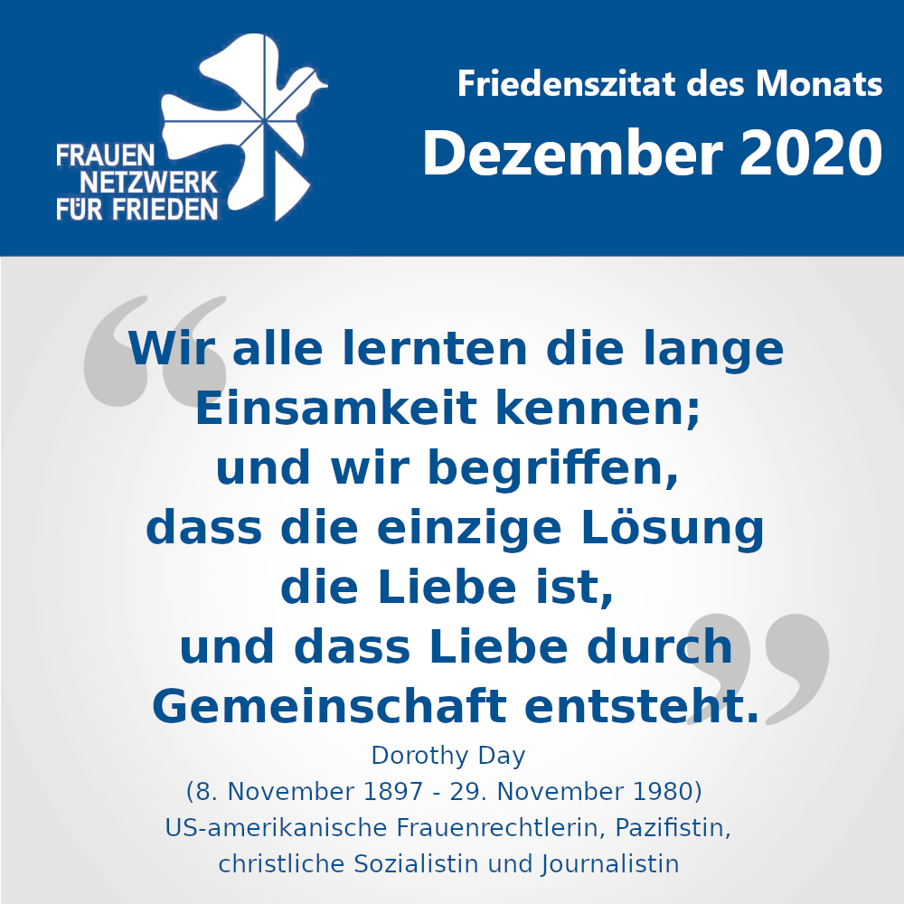 Friedenszitate des Monats Dezember 2020 1