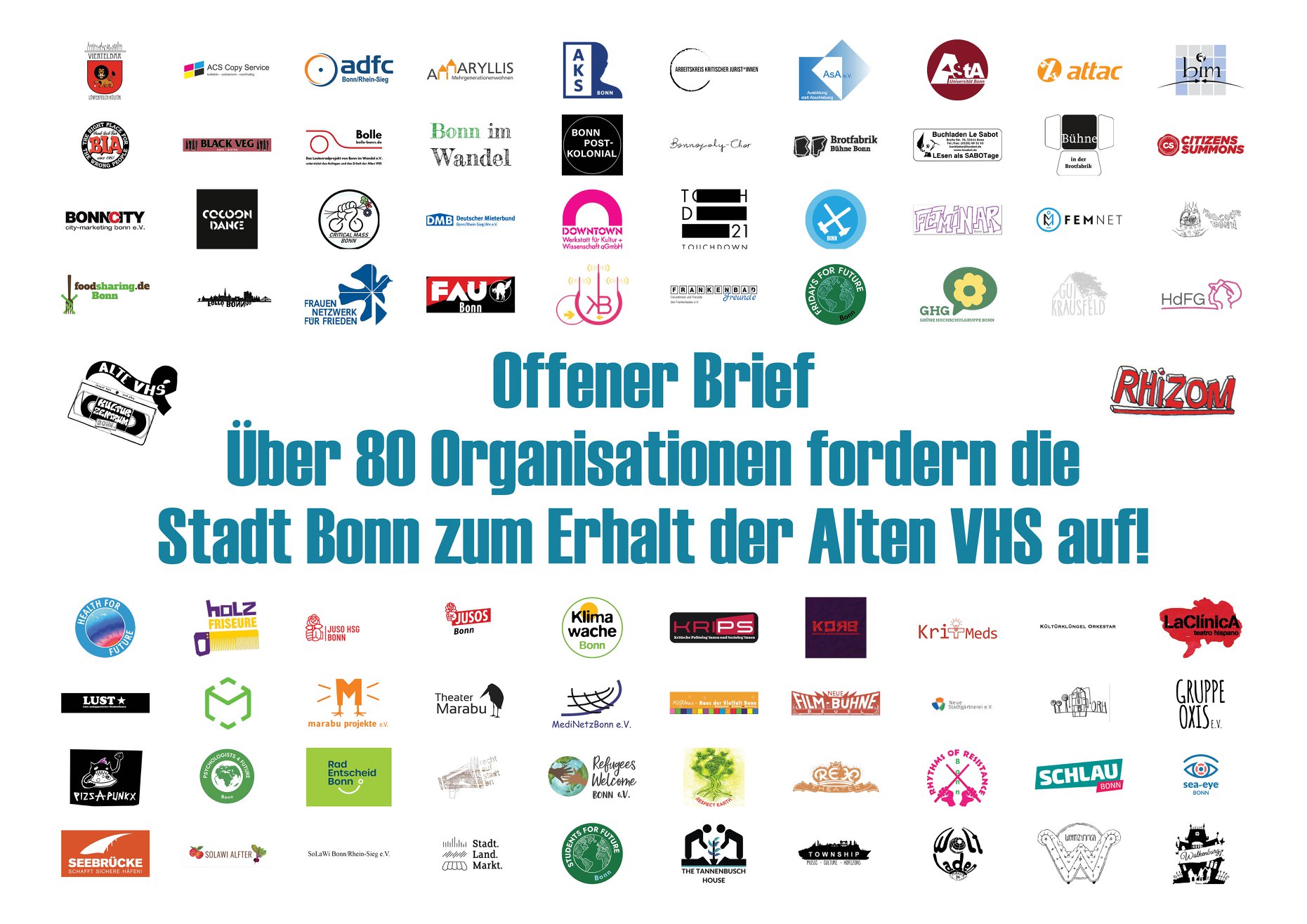 Offener Brief Alte VHS Bonn April 2021