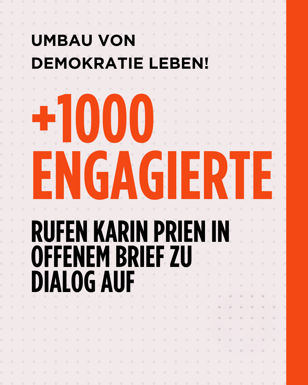 Offener Brief Demokratie leben