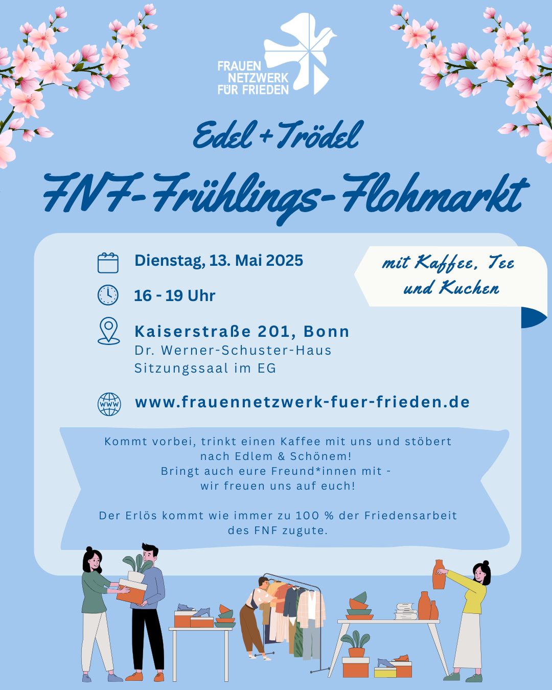 Poster frühlingsflohmarkt
