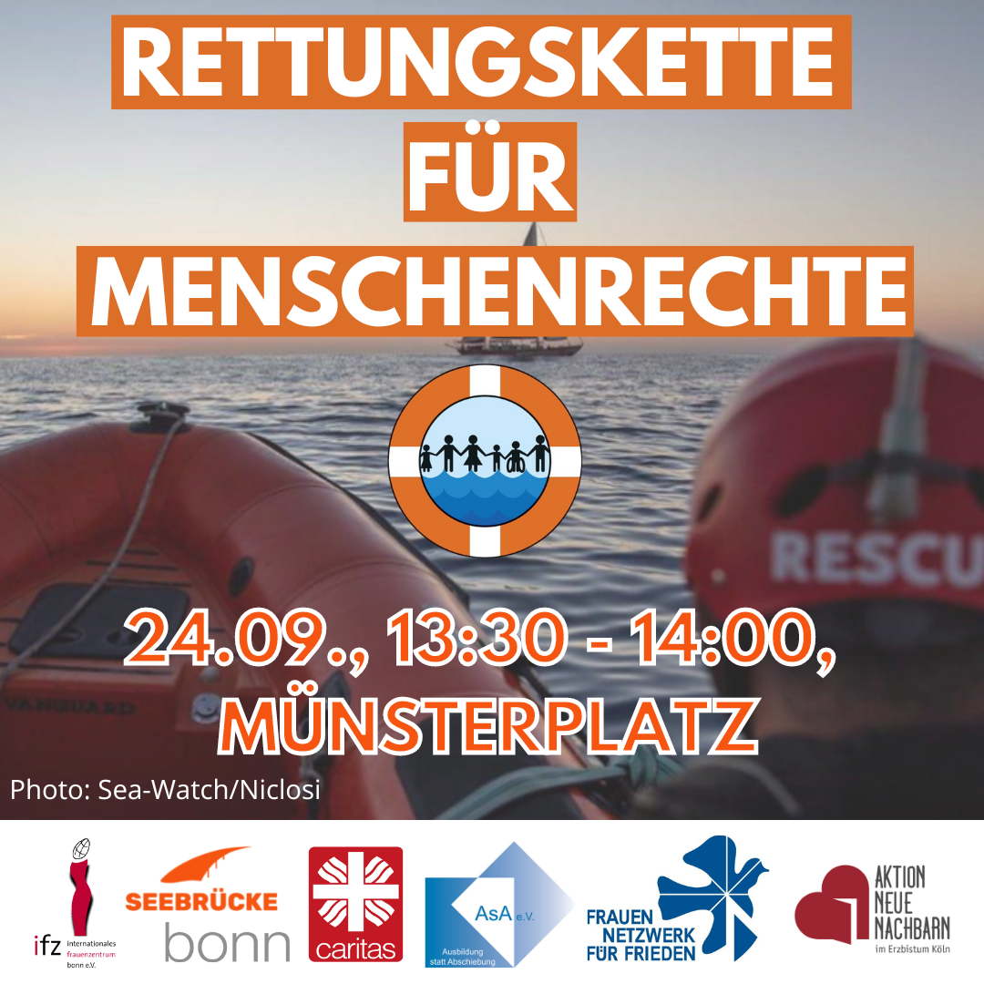 Rettungskette Menschenrechte Bonn 220924