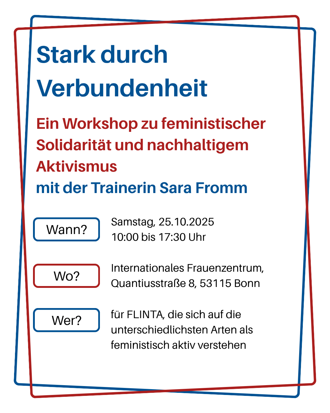 Workshop Stark durch Verbundenheit 251025 Bonn